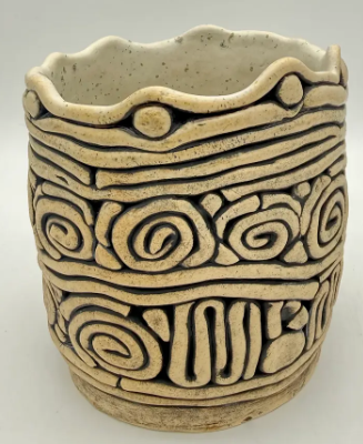 Hand-Built Coiled Pot by Gina Criaris